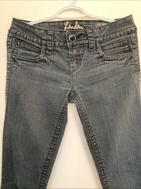 LONDON Low Rise Women's BLACK Jeans